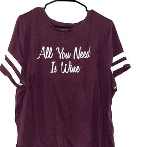 varsity tshrt, size 22/24